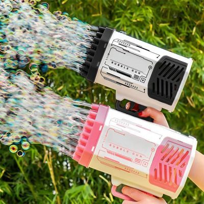 LED-пістолет для мильних бульбашок з 69 отворами | BUBBLEPUFF