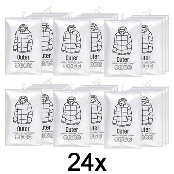 6x Вакуумні пакети для зберігання на вішалках (4 шт.) | VACUHANG