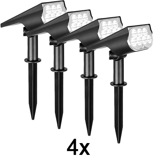 4x Зовнішній сонячний прожектор | SPOTIKE