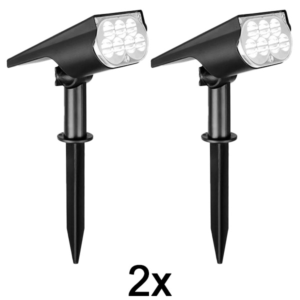 2x Зовнішній сонячний прожектор | SPOTIKE