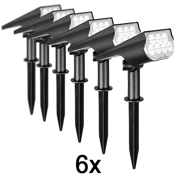 6x Зовнішній сонячний прожектор | SPOTIKE