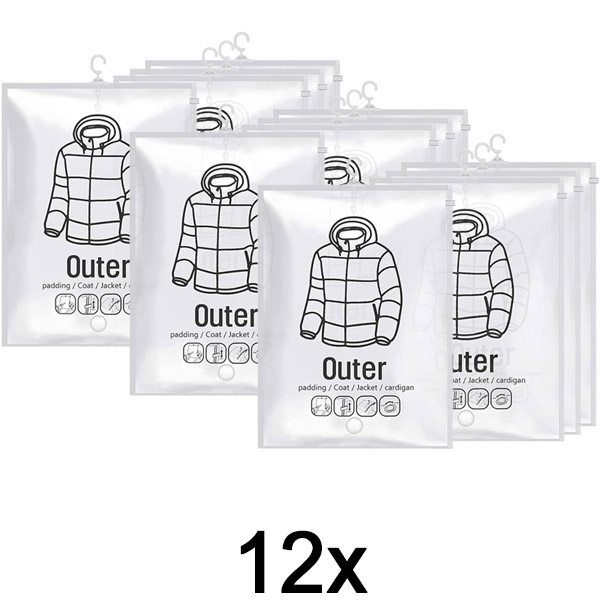 3x Вакуумні пакети для зберігання на вішалках (4 шт.) | VACUHANG