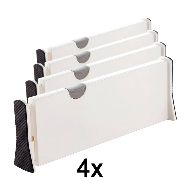 4x Регульований подільник для шухляд або полиць | DIVISERINO